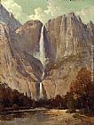Yosemite Canvas Paintings - Bridle Veil Fall, Yosemite
